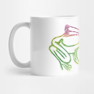 Green Frog with Scarf :: Reptiles and Amphibians Mug